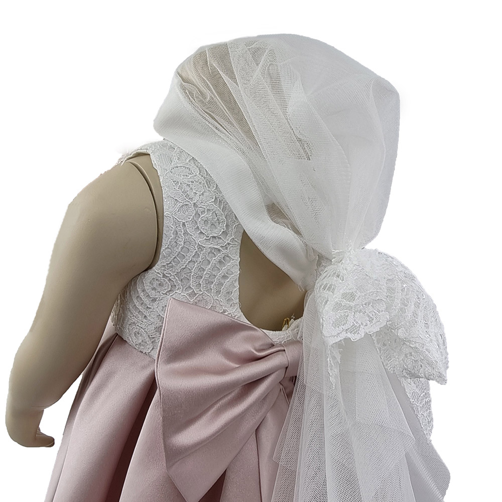 Βαπτιστικό Φόρεμα Για Κορίτσι Σατέν – VAK955