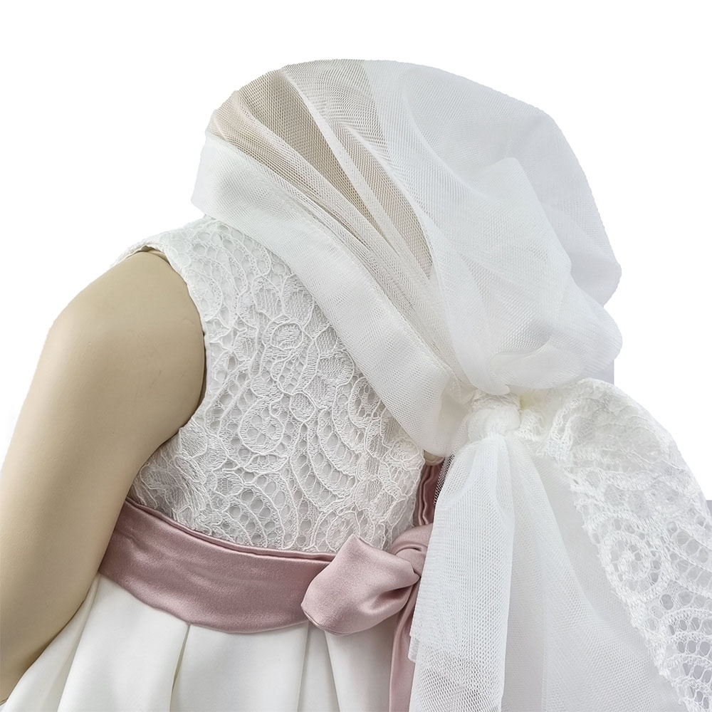 Βαπτιστικό Φόρεμα Για Κορίτσι Σατέν – VAK977I