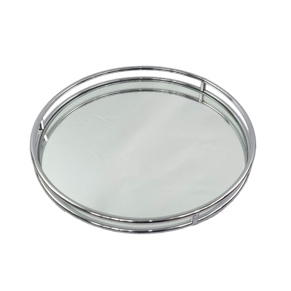 Δίσκος Μεταλλικός Ασημί Καθρέφτης - DM1063