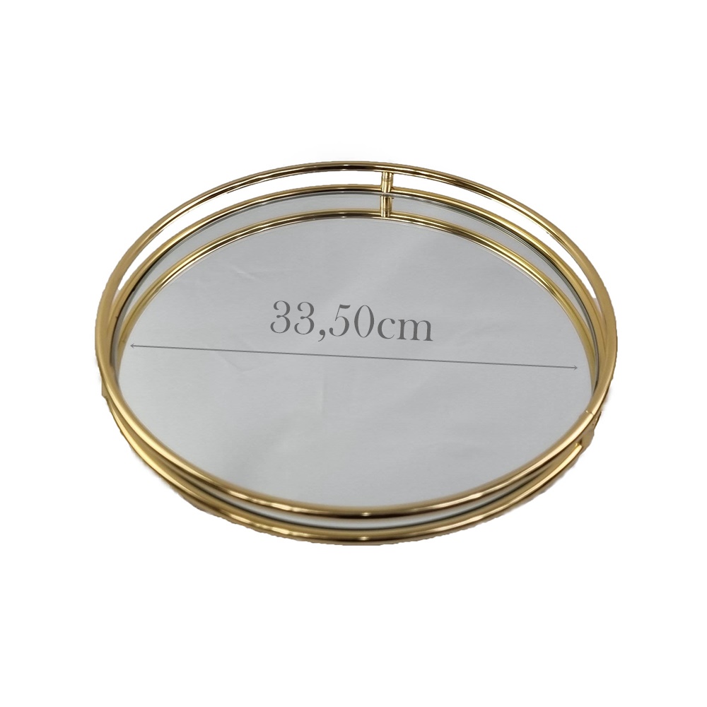 Δίσκος Μεταλλικός Χρυσός Καθρέφτης - DM1062