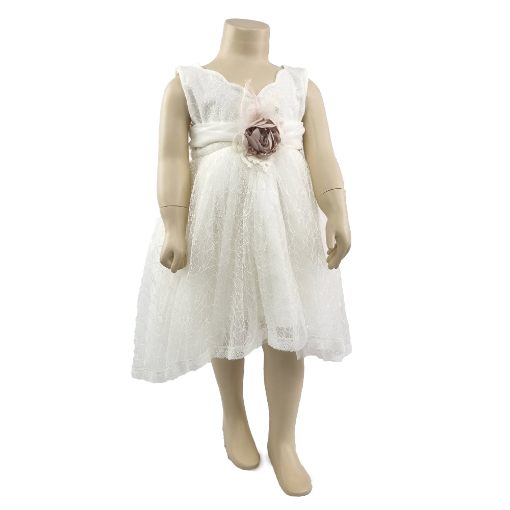 Βαπτιστικό Φόρεμα Για Κορίτσι Δαντέλα – 23K001