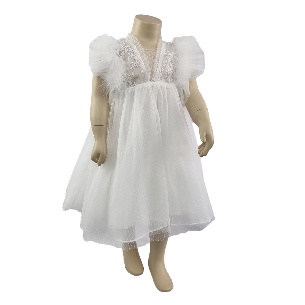 Βαπτιστικό Φόρεμα Για Κορίτσι Δαντέλα – 9845
